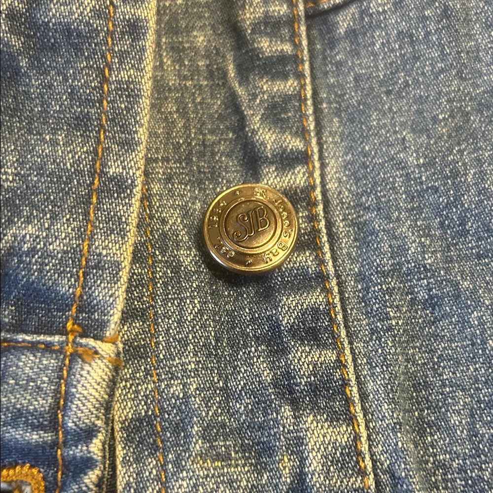 St John’s Bay Vintage 90s Y2K Blue Jean Vest - Picture 4 of 9